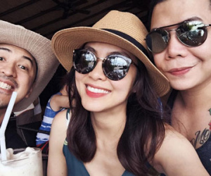 Tăng Thanh Hà cười tươi hạnh phúc trong du lịch Philippines cùng ông xã và con trai