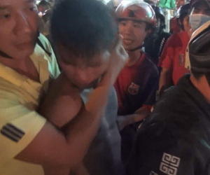 Bị giật dây chuyền, 2 vợ chồng đánh tên cướp "nhừ tử"