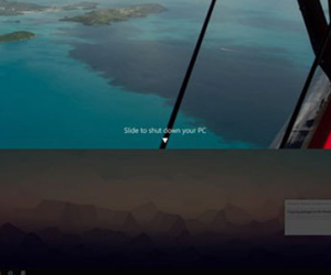 Windows 10: Kích hoạt tính năng Slide to shut down