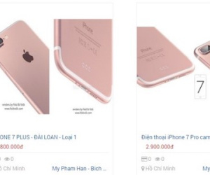 Giáp Tết, iPhone 7 hàng nhái tung hoành trên kênh bán online