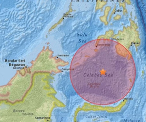 Động đất 7,3 độ Richter ngoài khơi Philippines