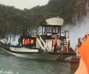 Lời kể của nhân chứng vụ cháy tàu du lịch ở vịnh Hạ Long