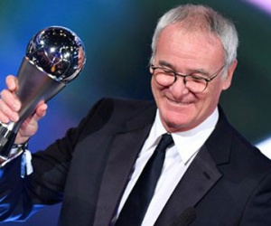 Ranieri vượt Zidanhe, đoạt giải HLV hay nhất năm 2016