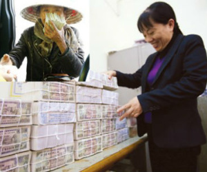 Hét giá đổi tiền lẻ dịp Tết