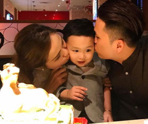Vợ chồng Diễm Hương mở tiệc sinh nhật cho con trai