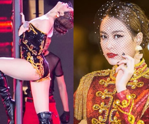 Hoàng Thùy Linh múa cột, khoe đường cong trên sân khấu