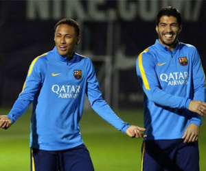Neymar, Suarez đua nhau chọc tức Pique
