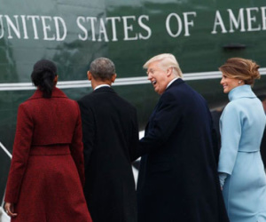 Giây phút Trump tiễn Obama trở về cuộc sống đời thường