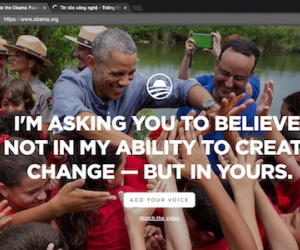 Obama ra website mới sau khi rời Nhà Trắng