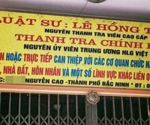 Luật sư trưng biển hiệu "trực tiếp can thiệp cơ quan chức năng"