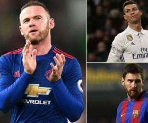 Bằng chứng cho thấy chỉ Cris Ronaldo và Messi sánh được với Rooney