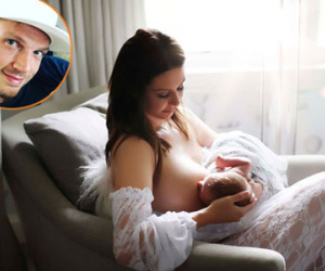 Khoảnh khắc ngọt ngào khi các sao cho con bú