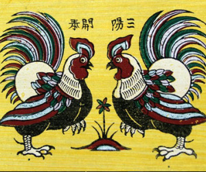 Giải mã cực thú vị 6 loại gà trong tranh Đông Hồ