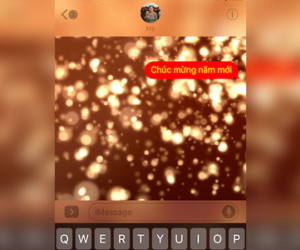 Tạo hiệu ứng chúc mừng năm mới trên iPhone