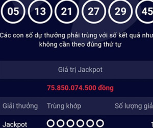 Giải độc đắc gần 76 tỷ đồng ngày mùng 2 Tết