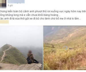 Một nam phượt thủ rơi xuống vực từ "sống lưng khủng long" ở núi Tà Xùa ngày mùng 4 Tết
