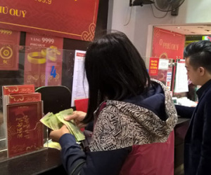 Giá vàng tăng "rón rén" trong ngày vía Thần Tài
