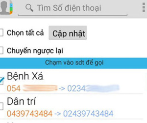 Tuyệt chiêu cập nhật nhanh mã vùng điện thoại cố định mới trên danh bạ smartphone