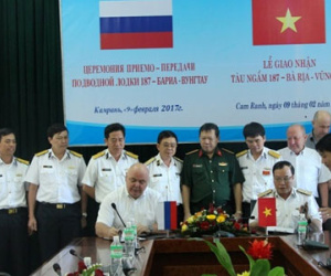 Hải quân Việt Nam tiếp nhận tàu ngầm Kilo Bà Rịa Vũng Tàu