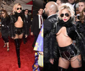 Lady Gaga mặc sốc trên thảm đỏ lễ trao giải Grammy