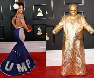 Những trang phục gây sốc nhất thảm đỏ Grammy 2017