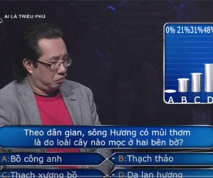 Gần 70% khán giả "Ai là triệu phú" trả lời sai về sông Hương