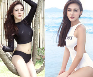 Kelly khoe đường cong sexy với áo tắm