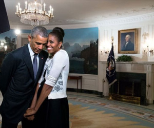 Valentine của nhà Obama: "Gửi tình yêu cuộc đời"