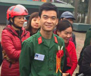 Chàng trai tốt nghiệp đại học loại giỏi tình nguyện tòng quân