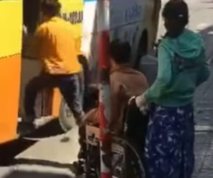 Xe buýt không đón khách khuyết tật, gây bức xúc