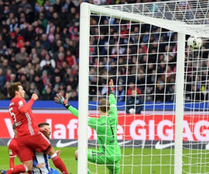 Hertha Berlin 1-1 Bayern Munich: Bayern hòa nghẹt thở nhờ bàn thắng phút 90+6