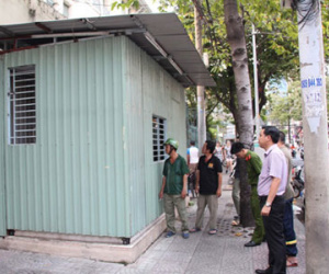 Sau vụ đập trụ sở chiếm vỉa hè, một trụ sở khác đã "tự xử"