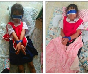 Phẫn nộ nhà trường ủng hộ cô giáo bịt mắt, trói tay bé 5 tuổi
