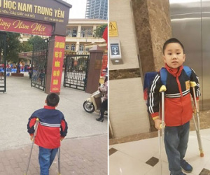 Ngày đầu trở lại trường của học sinh vụ tai nạn ở Trường Nam Trung Yên