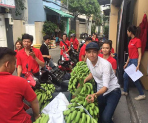 Chuối Đồng Nai trở thành quà khuyến mại trong siêu thị