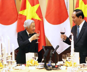 Quốc yến chào mừng Nhà vua và Hoàng hậu Nhật thăm Việt Nam