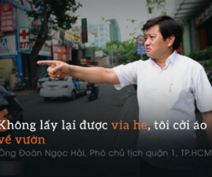 Những phát ngôn ấn tượng trong việc đòi vỉa hè cho người đi bộ