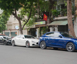 Đại gia Hà Nội khoe dàn xe Maserati dịp cuối tuần