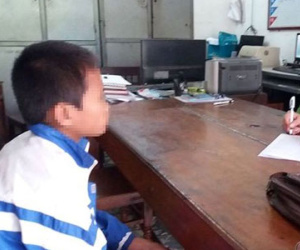 Cướp “nhí” 11 tuổi giật túi của cụ ông, chạy vào rừng trốn