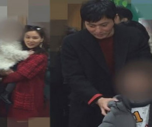 Jang Dong Gun lần đầu lộ diện cùng vợ và hai con
