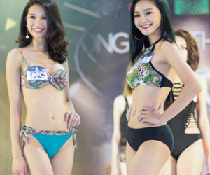 Thí sinh The Face diện bikini "quẩy" cực hot ở vòng loại
