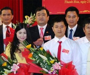Tấm biển ghi chức danh của bà Trần Vũ Quỳnh Anh không còn