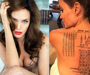 Jolie từng đi xăm bùa để "giữ chân" Brad Pitt