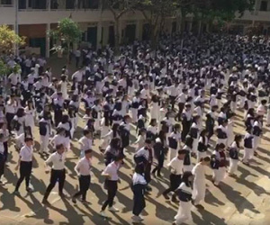 Thú vị màn nhảy tập thể "Bống bống bang bang" của học sinh Gia Lai