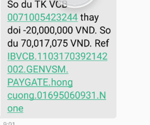 Lại bị lừa tiền qua mạng