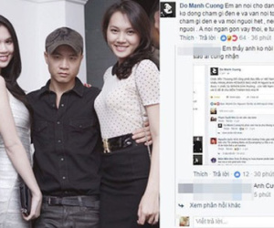 Đỗ Mạnh Cường xoá status, nói sẽ rút kinh nghiệm và nhắn Ngọc Trinh "ăn nói cho đàng hoàng"