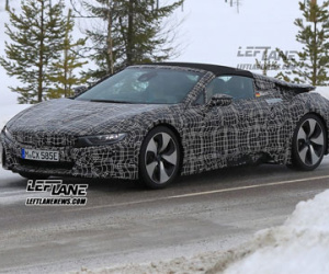 BMW i8 Spyder trên đường chạy thử