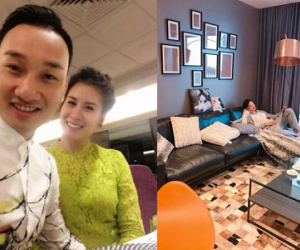 Vợ chồng MC Thành Trung dọn về nhà mới sau lễ Hằng thuận