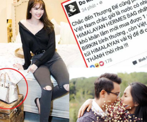 Hoàng Bách "nịnh" vợ kèm đá xéo Ngọc Trinh chuyện chiếc túi tiền tỷ