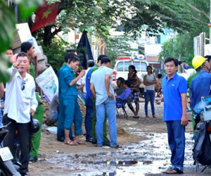 Nổ khí ga ở Sài Gòn, 4 người bị thương